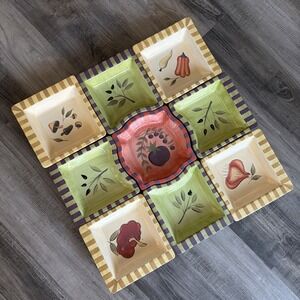 Antipasto Serving Complete Set Signature Housewares Inc Debby Segura 2004
